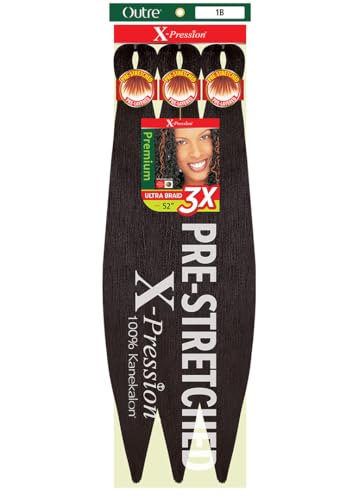 Outre X-Pression Pre-Stretched Ultra Braid 52 Inch - 2 Pack, Color 4