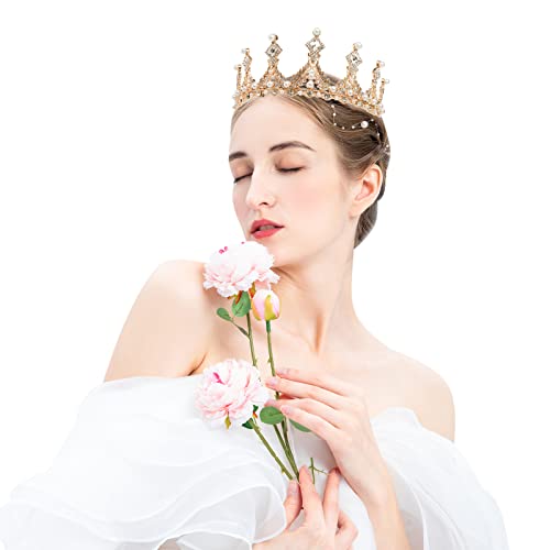 Hedume Set of 3 Crystal Tiaras with Rhinestones for Parties
