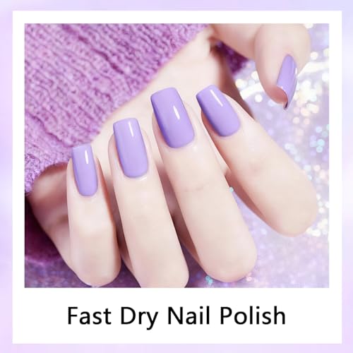 OpenLive 16.5ml Light Purple Quick Dry Nail Polish - Long Lasting & High Gloss