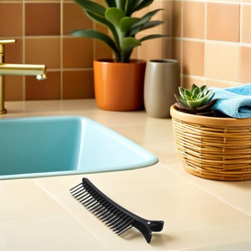 NOLITOY 4Pcs Non-Slip Hair Sectioning Clips for Thick Hair
