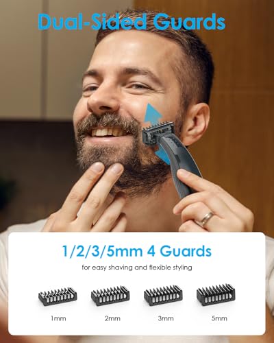 Guard Combs & Shaver Stand Kit for OBlade QP Series Trimmers - 9 Piece