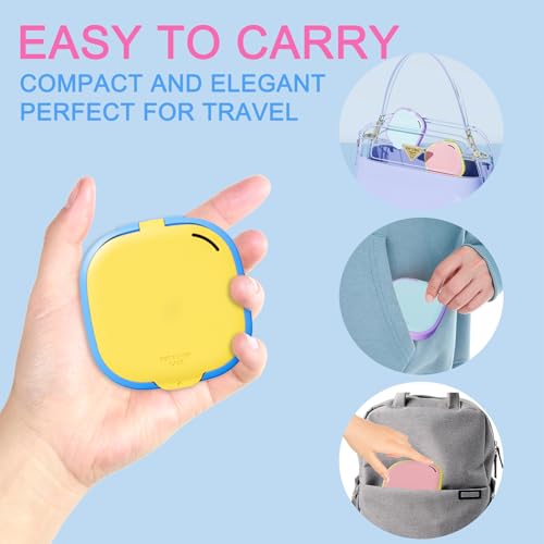 PUINVI Green Retainer Case with Mirror, Vent Holes & Magnetic Closure