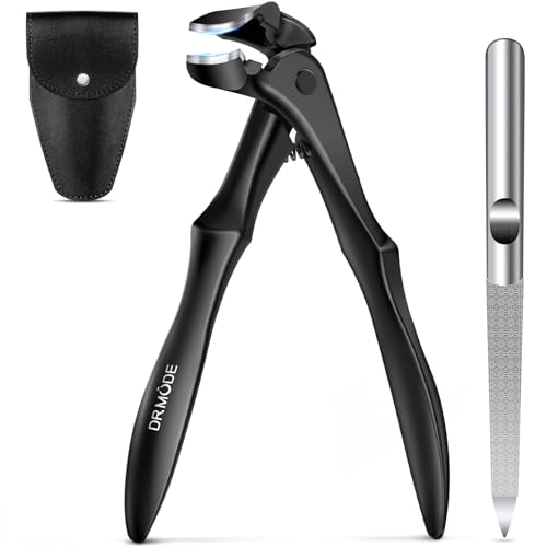 DRMODE Long Handle Toenail Clippers for Thick Nails - Ergonomic Design
