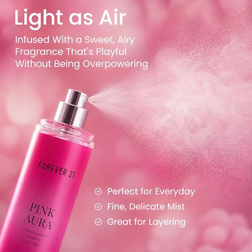 Forever 21 Pink Aura Body Mist - Flirty Floral Fragrance, 8 fl oz