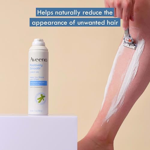 Aveeno Positively Smooth Shave Gel 7 oz Twin Pack - Moisturizing & Soothe