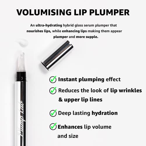 Plump Lab Hydrating Lip Plumper Gloss for Fuller, Smooth Lips