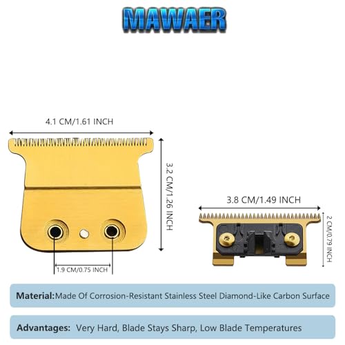 MAWAER Replacement Trimmer Blade Set for BaBylissPRO FX787 & FX726 Models