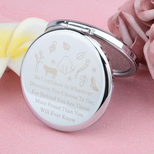 Musical Theatre Handheld Compact Makeup Mirror - Chrome Edition