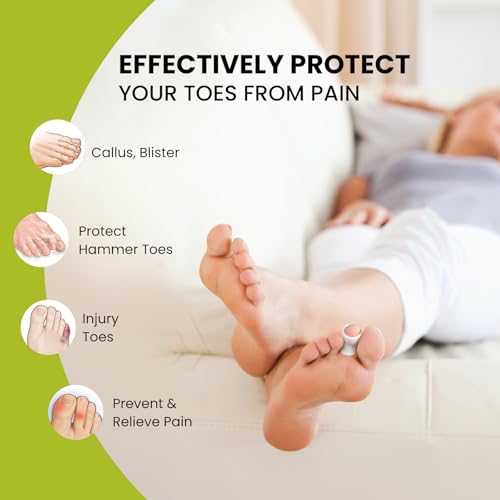 Bukihome Silicone Toe Protector Sleeves - 24 Pack for Pain Relief