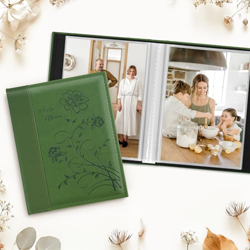 Artmag 5x7 Photo Album - Leather Cover, Holds 50 Photos