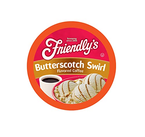 Friendly's Ice Cream Flavored Coffee Pods - Butterscotch Swirl, 12 Count