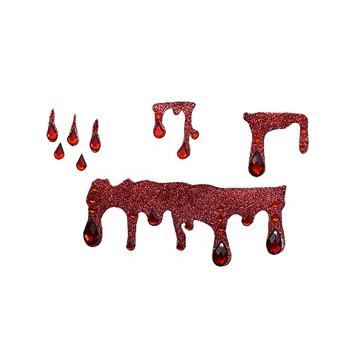 Vampire Blood Face Gems - Halloween Costume Rhinestone Stickers