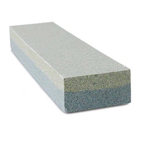 New Star Foodservice 8" Combination Sharpening Stone - Dual Grit