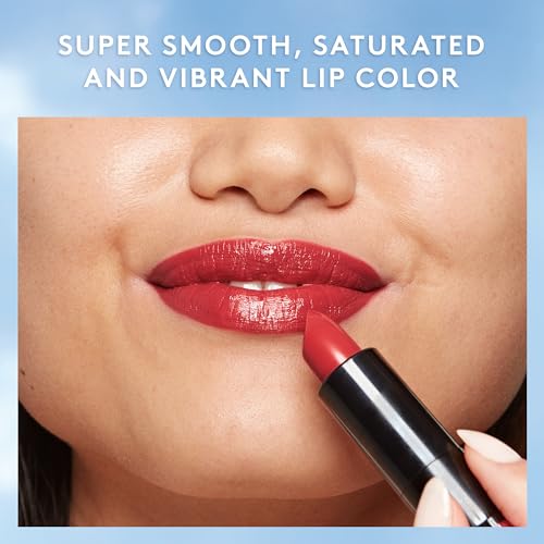 COVERGIRL Exhibitionist Cream Lipstick in Real Red - Long Lasting & Hydrating