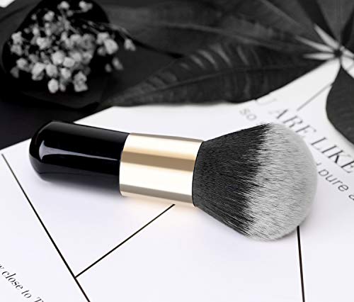 Luxspire Large Flat Kabuki Makeup Brush - Soft Powder Foundation & Blush Brush