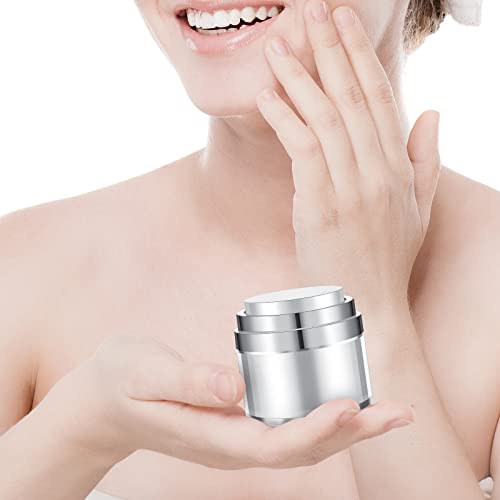 Airless Pump Jar - 1.7 oz Refillable Acrylic Cosmetic Container