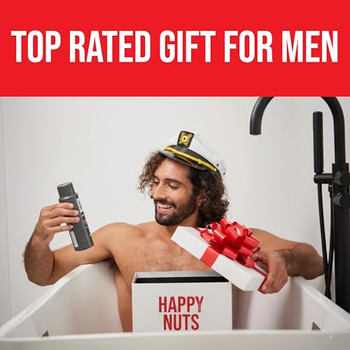 HAPPY NUTS Silicone Body Scrubber - Exfoliating Shower Brush (1 Pack)