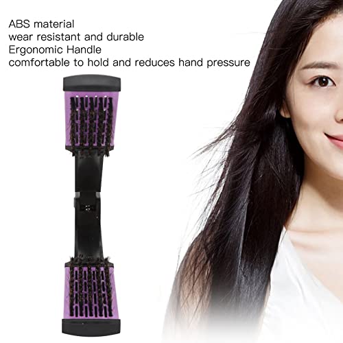 ANGGREK V-Shaped Hair Straightening Brush - Anti-Static Detangling Comb