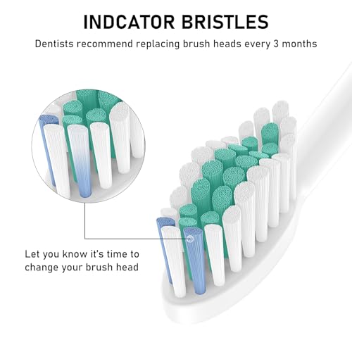 ELFIN Electric Toothbrush Heads 4-Pack for Philips Sonicare