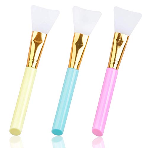 3 Pack Silicone Face Mask Brush Set - Gentle, Reusable, Hygienic Mask Applicators