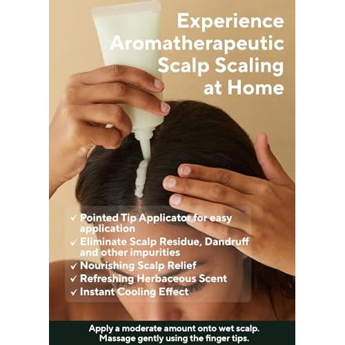AROMATICA Rosemary Scalp Scrub 5.82oz / 165g, Scalp Treatment, Scalp Exfoliator with Salt Hair Scrub for Oily Scalp, Dandruff, Build Up Remover