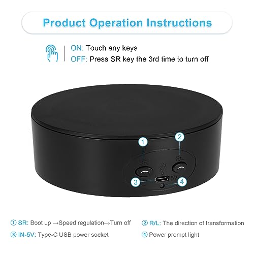 Motorized 360° Rotating Display Stand for Jewelry & Models
