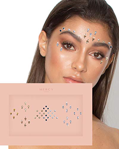 KARIZMA Deepika Mini Bindis Multi Pack - Crystal Face Jewels for Festivals & Glam Looks