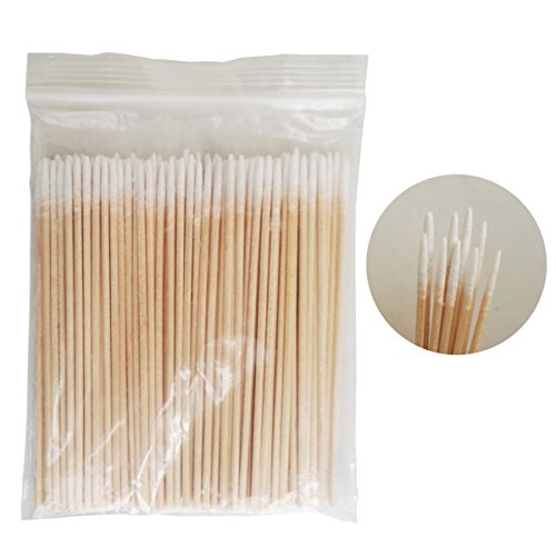 1000 Pcs Pointed Cotton Swabs with Wooden Handles for Makeup and Cleaning