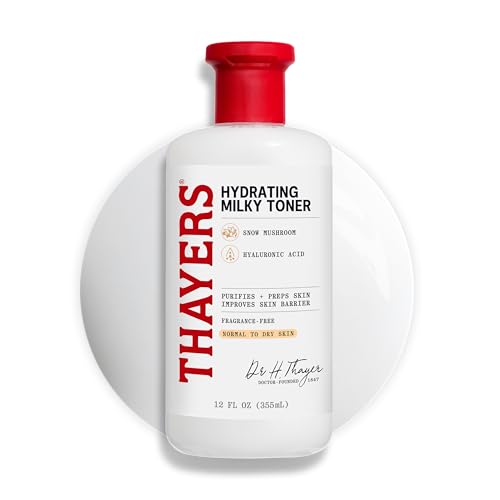 THAYERS Milky Hydrating Face Toner with Snow Mushroom 12 Fl Oz - Sensitive Skin