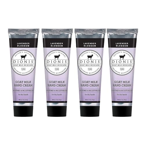 Dionis Goat Milk Hand Cream Lavender Blossom - 1 oz Pack of 4