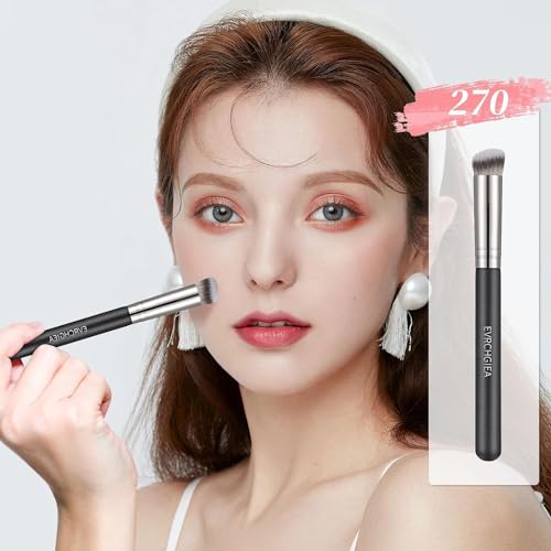Kabuki Concealer & Foundation Brush Set - 2PCS for Flawless Makeup