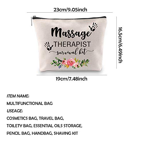 Massage Therapist Makeup Bag - Multifunctional Canvas Organizer