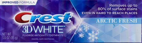 Crest 3D White Arctic Fresh Whitening Toothpaste 3oz - Removes Surface Stains & Strengthens Enamel