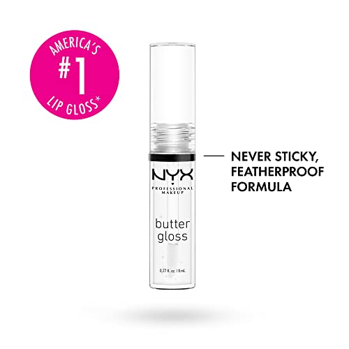 NYX Professional Makeup Brow Gel & Lip Gloss Set - Clear Brow Styler & Soft Shine Gloss