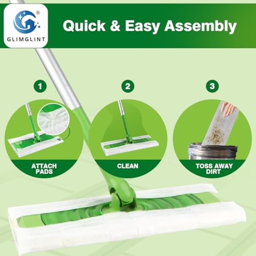 GLIMGLINT Disposable Dry Sweeping Cloths for Swiffer - 120 Count