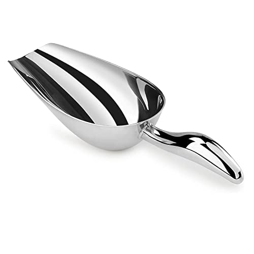 Stainless Steel Ice Scoop - 6 OZ Heavy Duty Ice Scoop for Freezer
