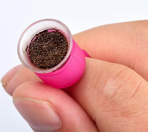 50 Pigment Ring Caps with Sponge for Microblading & Makeup