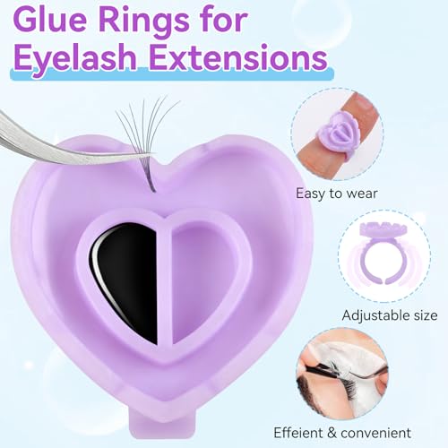 200PCS Disposable Eyelash Extension Glue Cups - Hygienic & Easy to Use