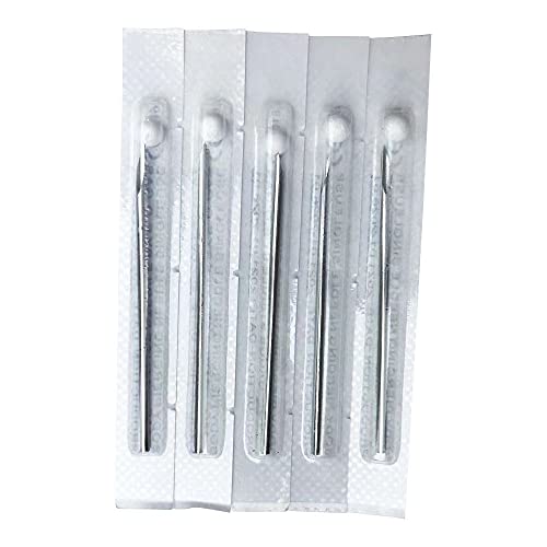 16G Body Piercing Needles 5-Pack for Ears Nose Lip Navel & Nipple Piercings
