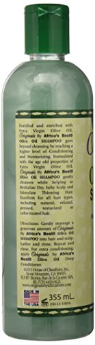 Originals by Africa's Best Olive Oil Shampoo 12 fl oz | Stimulates & Moisturizes Dry, Thinning Hair