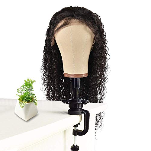 22-Inch Brown Cork Canvas Mannequin Head for Wig Styling