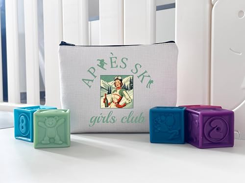 WCGXKO B-apres Ski Vintage Makeup Bag for Winter Sports Lovers