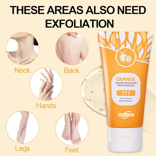 FAIRYTALESPACE Orange Exfoliating Gel Scrub for Face and Body, 2 Pack
