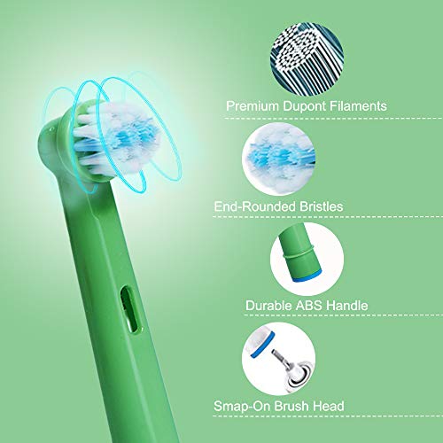 20pcs Kids Electric Toothbrush Replacement Heads for Oral-B, Extra-Soft