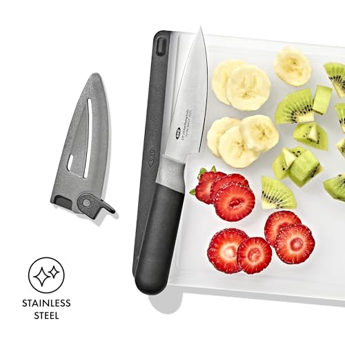 OXO Good Grips 3.5-Inch Paring Knife with Locking Sheath