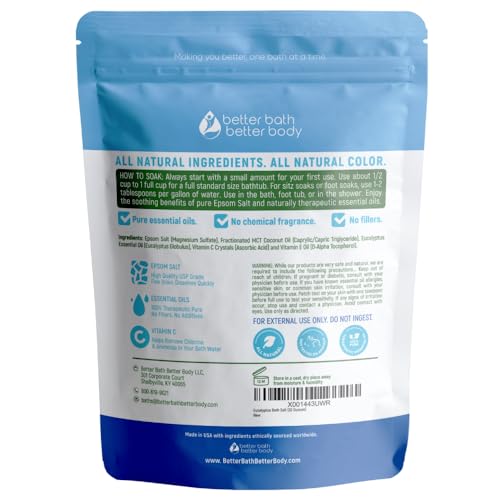 Better Bath Better Body Eucalyptus Epsom Salt Soak - 32 Oz Natural Bath Salt