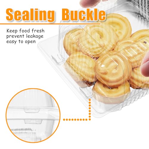 Jgalnim 100-Pack Clear Plastic Clamshell Food Containers