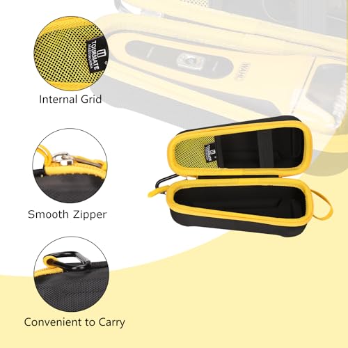 Tourmate Travel Case for Waterproof Rechargeable Shaver - Black & Yellow