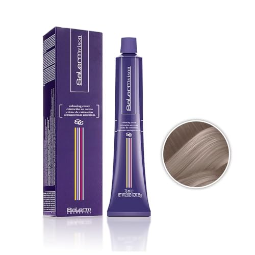 Salerm Salermsivion Hair Coloring Cream #8.12 Light Pearl Blonde 2.3 Fl Oz - Unisex Permanent Dye with Scalp Protection