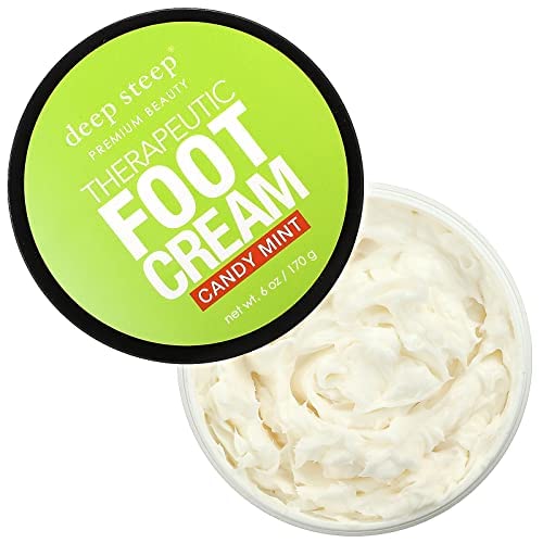 Deep Steep Candy Mint Foot Cream, 6oz - Organic Moisturizing Formula